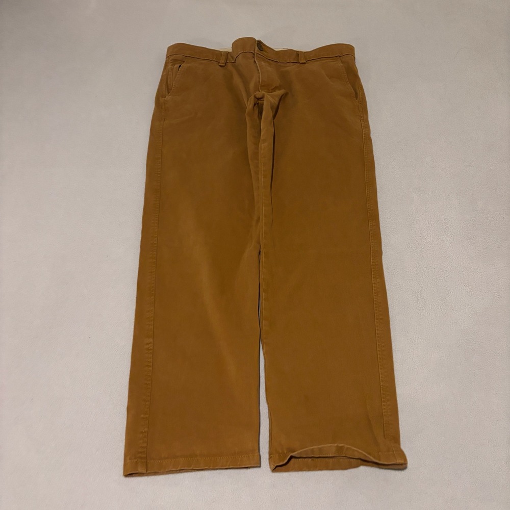 Dockers Mens Ultimate Chino Supreme Slim Fit 36x30 Brown Pants Smart 360‎ Flex